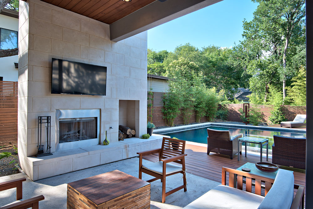 Covered back porch