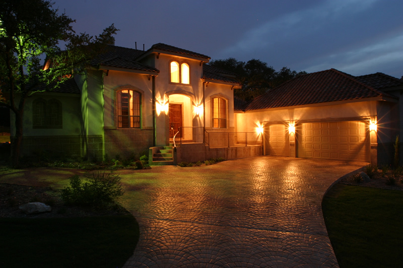 Finished custom home exterior